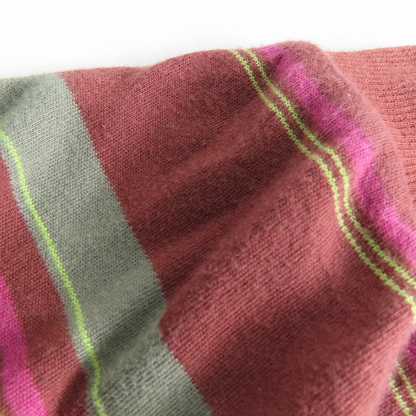 実際に弊社で買取させて頂いたChristian Dior monsieur/クリスチャンディオール ムッシュ ロゴ刺繍 ボーダー柄長袖ポロシャツ Mの画像 5枚目