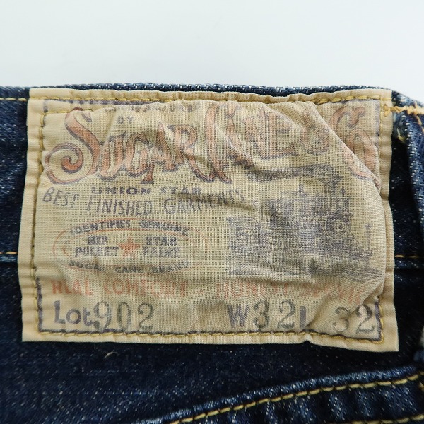 実際に弊社で買取させて頂いたSUGAR CANE/シュガーケーン スター デニムパンツ Lot.902/W32L32の画像 2枚目