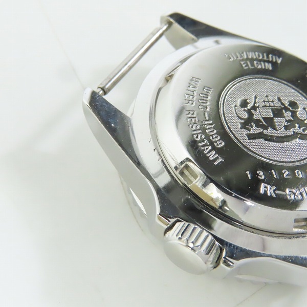 実際に弊社で買取させて頂いた【ベルト欠品】ELGIN/エルジン AUTOMATIC DEEPSEA/FK-531N-SL 自動巻き 腕時計の画像 5枚目