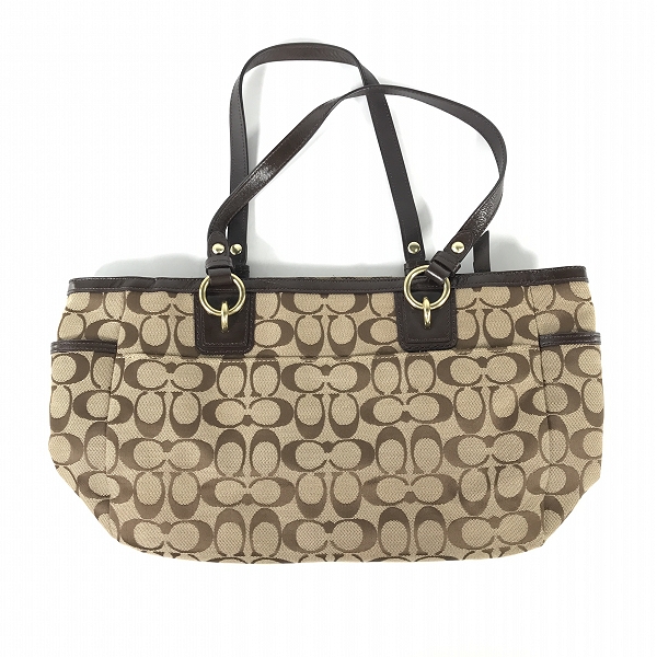 実際に弊社で買取させて頂いたCOACH/コーチ シグネチャー マーケット/トートバックの画像 1枚目