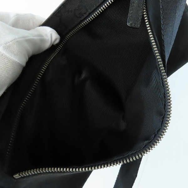 実際に弊社で買取させて頂いたGUCCI/グッチ GG柄 キャンバス/レザー ウエストポーチ/ボディバッグ 28566の画像 3枚目