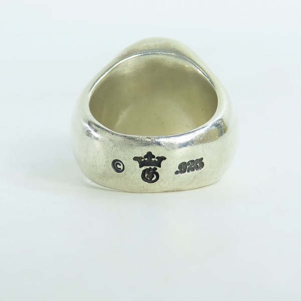 実際に弊社で買取させて頂いた【ギャラ付】GABOR/ガボール マスター アトリエマーク シグネットリング 24-25号の画像 4枚目