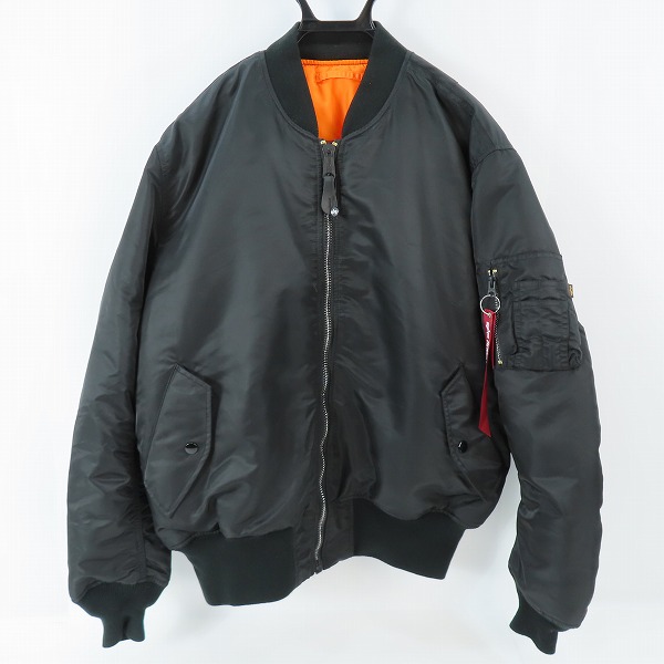 実際に弊社で買取させて頂いたAlpha Industries/アルファ インダストリー リバーシブル フライトジャケット MA-1 IDEALジップ MIL-J-82790J /L