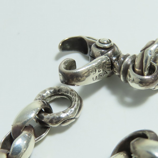 実際に弊社で買取させて頂いた【ギャラ付き】LONE ONES/ロンワンズ SILK LINK SMALL/シルクリンク スモール シルバーブレスレット MFB-0040S-CC-Lの画像 4枚目