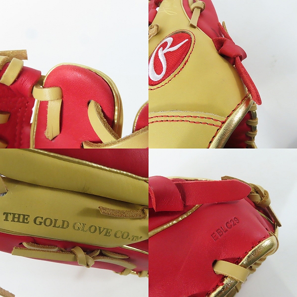 実際に弊社で買取させて頂いたRawlings/ローリングス HYPER TECH COLOR SYNC 軟式 オールラウンド 右投げ用 グローブ/グラブ GR4HTCN55Wの画像 9枚目