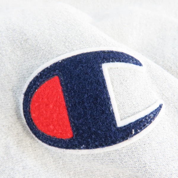 実際に弊社で買取させて頂いたChampion/チャンピオン REVERSE WEAVE/リバースウィーブ プルオーバーパーカー グレー GF68/2XLの画像 5枚目
