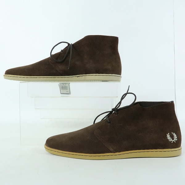 実際に弊社で買取させて頂いた【未使用】FRED PERRY/フレッドペリー スウェード シューズ B8039 /27の画像 3枚目