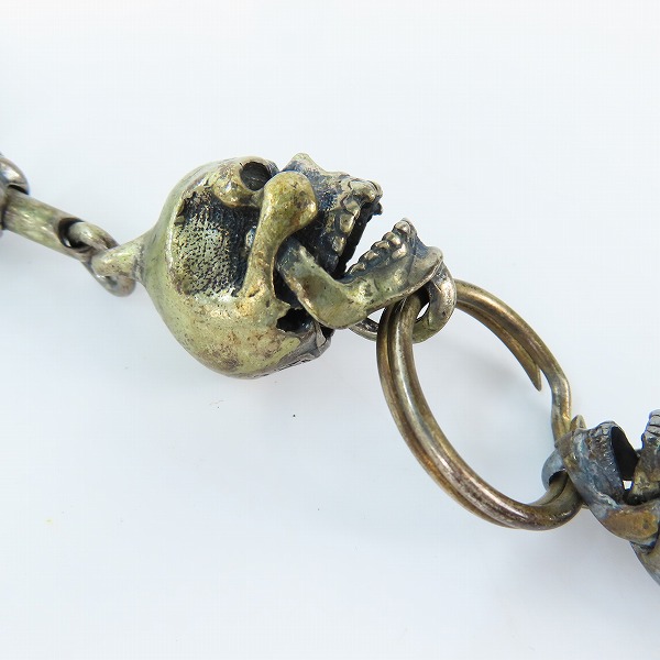 実際に弊社で買取させて頂いたLEATHERS&TREASURES/レザーズ＆トレジャーズ スカル ウォレットチェーンの画像 3枚目