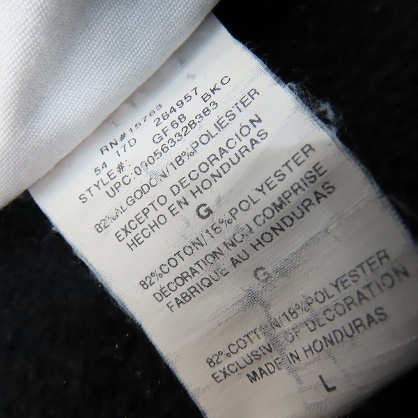 実際に弊社で買取させて頂いたChampion/チャンピオン REVERSE WEAVE/リバースウィーブ プルオーバーパーカー ブラック GF68/2XLの画像 3枚目