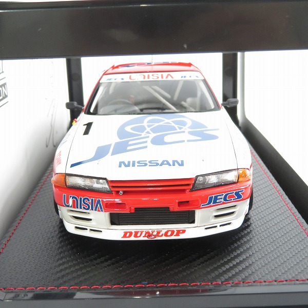 実際に弊社で買取させて頂いたイグニッションモデル 1/18 NISSAN JECS SKYLINE/日産 ジェックス スカイライン #1 1992 JTC/ミニカーの画像 2枚目