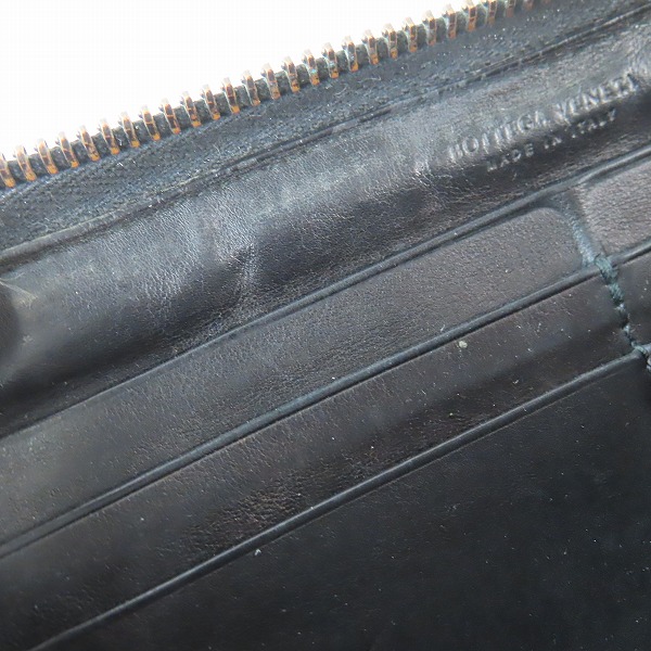 実際に弊社で買取させて頂いたBOTTEGA VENETA/ボッテガヴェネタ イントレチャート ラウンドジップ ウォレット/財布の画像 5枚目