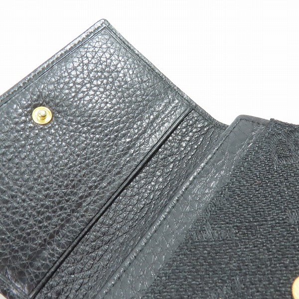 実際に弊社で買取させて頂いたBVLGARI/ブルガリ 財布 二つ折り財布 ブラックの画像 6枚目