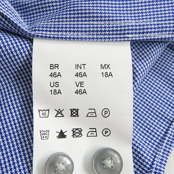 実際に弊社で買取させて頂いたHUGO BOSS/ヒューゴボス SLIM FIT 長袖シャツ ブルー系/46の画像 3枚目