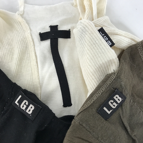 実際に弊社で買取させて頂いた【おまとめ】LGB/ルグランブルー バッククロス/レザー切替 等 レイヤード タンクトップの画像 2枚目