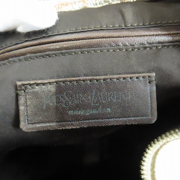 実際に弊社で買取させて頂いたYSL/YVES SAINT LAURENT/イヴサンローラン キャンバス ハンドバッグの画像 4枚目