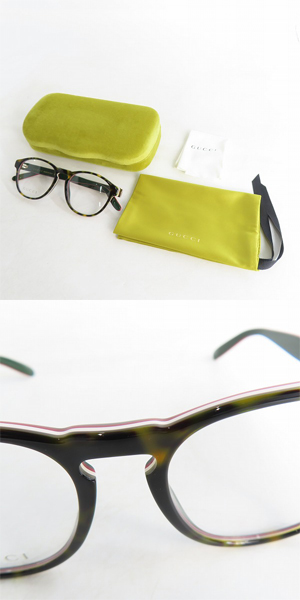 実際に弊社で買取させて頂いた(2)GUCCI/グッチ メガネフレーム アイウェア GG0273O-002の画像 9枚目