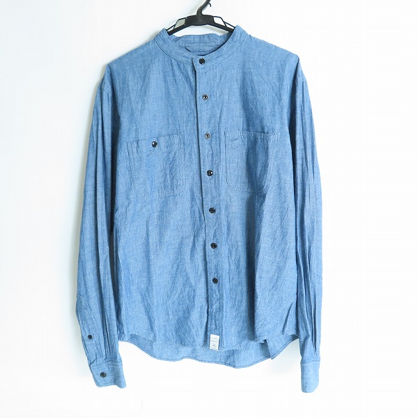 実際に弊社で買取させて頂いたDESCENDANT/ディセンダント スタンドカラー 長袖ボタンシャツ/2