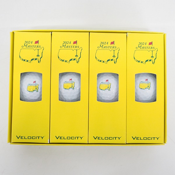 実際に弊社で買取させて頂いた【未使用/オウンネーム】Titleist/タイトリスト VELOCITY/ベロシティ 2024 MASTERS ゴルフボール ホワイト 1ダース
