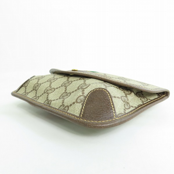 実際に弊社で買取させて頂いたGUCCI/グッチ GG プラス シェリー ウェブ ポーチ 014.89.5205の画像 2枚目