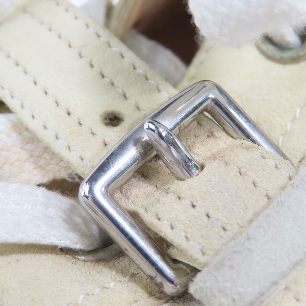 実際に弊社で買取させて頂いたHERMES/エルメス Hモチーフベルト レザーハイカットスニーカー/41の画像 8枚目