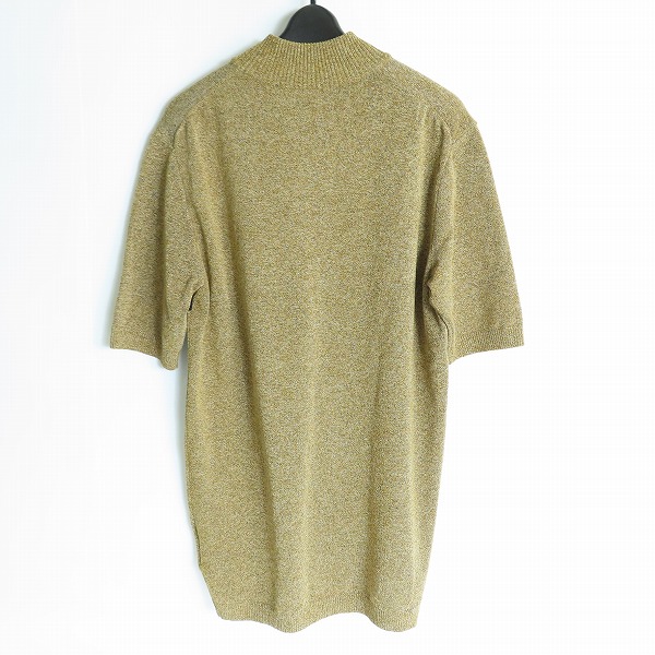 実際に弊社で買取させて頂いたJOHN LAWRENCE SULLIVAN/ジョンローレンスサリバン  ZIPPED KNIT SWEATER 半袖ジップニット 4A001 17-31/Lの画像 1枚目