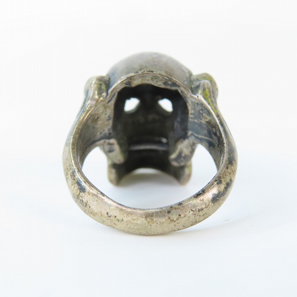 実際に弊社で買取させて頂いたLEATHERS&TREASURES/レザーズ＆トレジャーズ スカル リング 19-19.5号の画像 4枚目