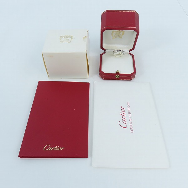 実際に弊社で買取させて頂いた【ギャラ付き】Cartier/カルティエ ラブミーリング AU750/K18WG/ホワイトゴールド 53/12.5号の画像 9枚目