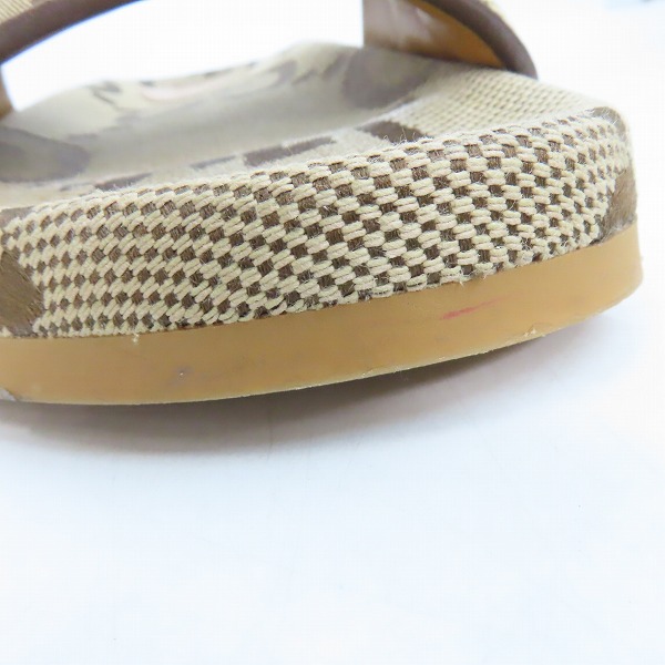 実際に弊社で買取させて頂いたGucci/グッチ ジャンボ GGキャンバス メンズ スライドサンダル 靴 624695/8の画像 7枚目