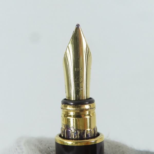 実際に弊社で買取させて頂いたS.T.Dupont/デュポン 万年筆 ペン先18K-750Mの画像 6枚目