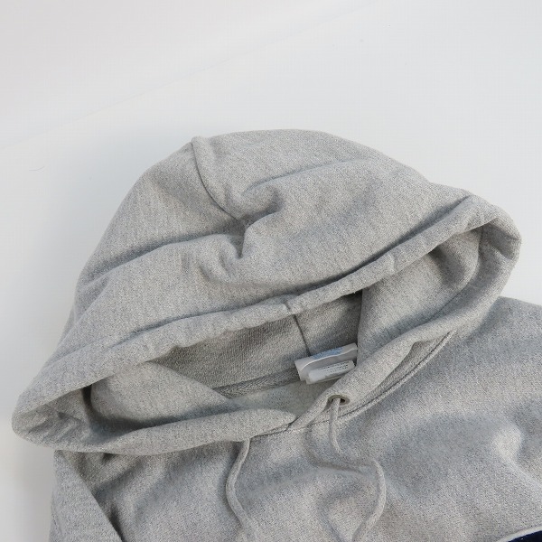 実際に弊社で買取させて頂いたChampion/チャンピオン REVERSE WEAVE/リバースウィーブ プルオーバーパーカー グレー GF68/2XLの画像 4枚目