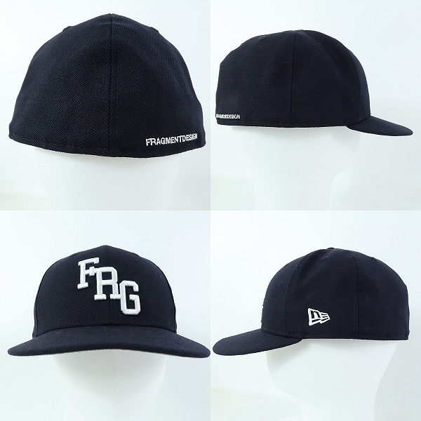 実際に弊社で買取させて頂いたFRAGMENT DESIGN×NEW ERA/フラグメントデザイン×ニューエラ 59FIFTY FRG ロゴ刺繍 キャップの画像 1枚目
