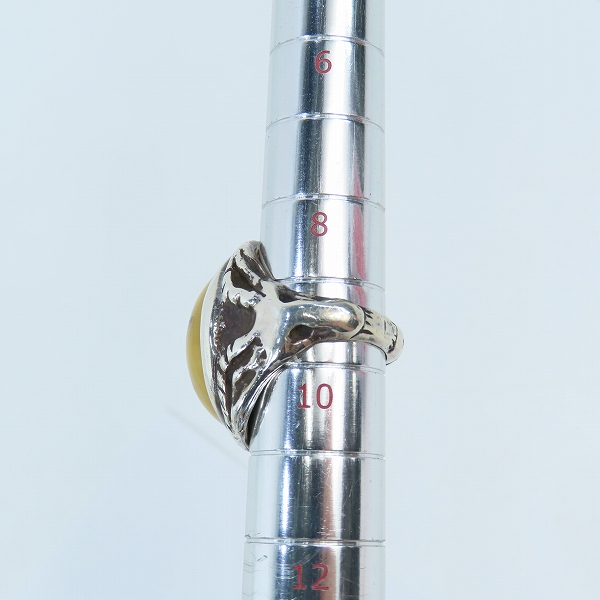 実際に弊社で買取させて頂いたALEX STREETER/アレックスストリーター エンジェルハートリング 17年限定 k18スター パウダーバルティックアンバー/9.5号の画像 9枚目