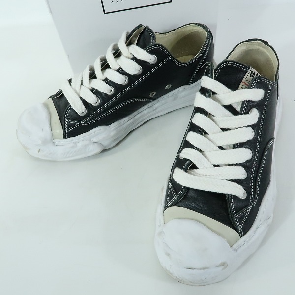 実際に弊社で買取させて頂いたMIHARA YASUHIRO/メゾンミハラヤスヒロ HANK LOW/ハンク ロー レザー スニーカー A05FW704/44