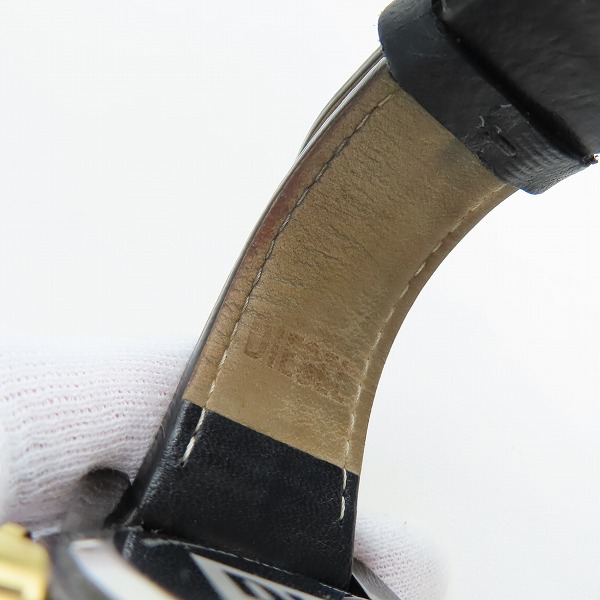 実際に弊社で買取させて頂いたDIESEL/ディーゼル SPLIT/スプリット レザーベルト 時計/ウォッチ DZ4610の画像 7枚目