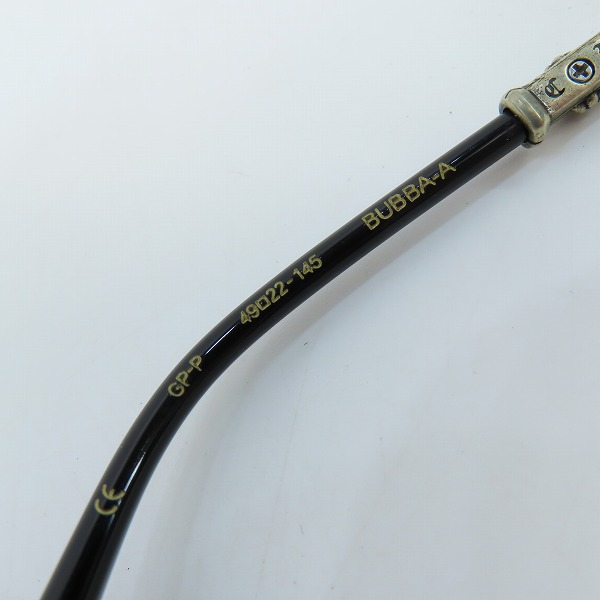 実際に弊社で買取させて頂いたCHROME HEARTS/クロムハーツ BUBBA-A メガネフレーム アイウェア ゴールドの画像 5枚目
