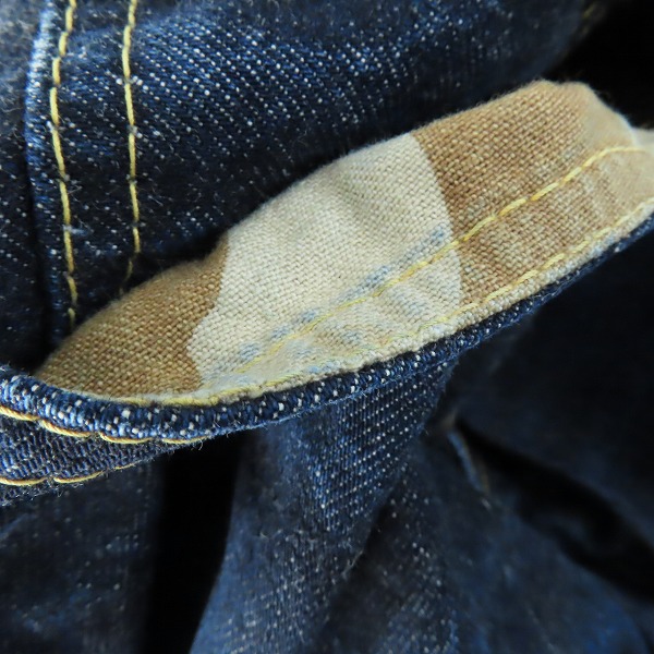 実際に弊社で買取させて頂いたTHE REAL MCCOYS/リアルマッコイズ S.A.5 QMC DEPOT 1012 S613 大戦モデル デニムパンツ /W30L34の画像 6枚目