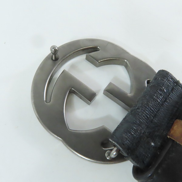 実際に弊社で買取させて頂いたGUCCI/グッチ GGスプリームキャンバス インターロッキングG バックル ベルト 411924の画像 2枚目