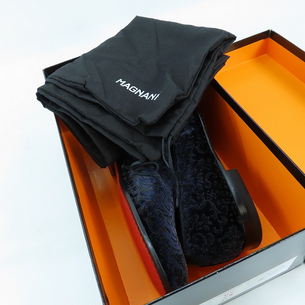 実際に弊社で買取させて頂いたMAGNANNI/マグナーニ  Queen Classico/クインクラシコ別注 スリッポン ドレスシューズ 15218/41の画像 8枚目