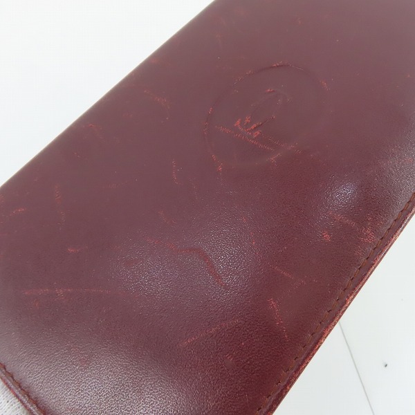 実際に弊社で買取させて頂いたCartier/カルティエ マストライン レザー 二つ折り 財布/ウォレットの画像 8枚目