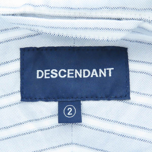 実際に弊社で買取させて頂いたDESCENDANT/ディセンダント ストライプ コットン 半袖シャツ/2の画像 2枚目