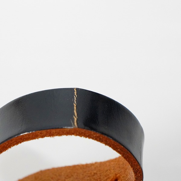 実際に弊社で買取させて頂いたFERNANDES/フェルナンデス レザーストラップ ギターストラップ ベースストラップ ブラック系の画像 5枚目