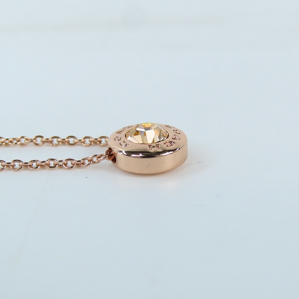 実際に弊社で買取させて頂いたCOACH/コーチ ロゴ/ストーン ネックレスの画像 3枚目