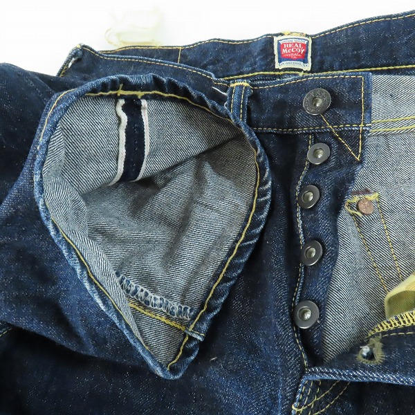実際に弊社で買取させて頂いたTHE REAL MCCOYS/リアルマッコイズ S.A.5 QMC DEPOT 1012 S613 大戦モデル デニムパンツ /W30L34の画像 5枚目
