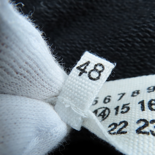 実際に弊社で買取させて頂いたMartin Margiela 14/マルタンマルジェラ 18SS ハの字 ジップアップ スウェット パーカー S50GU0055 S25368/48の画像 3枚目