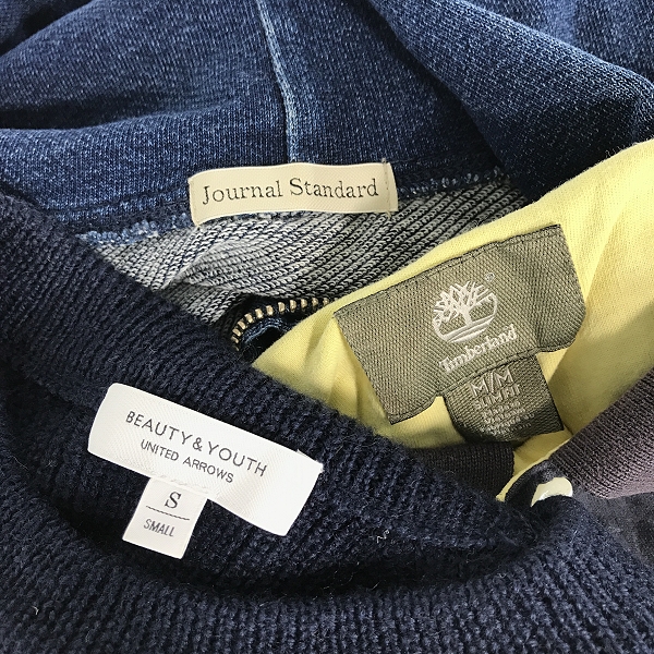 実際に弊社で買取させて頂いた【おまとめ】ジャーナルスタンダード/ユナイテッドアローズ/ティンバーランド 等 パーカー/ニット/ポロシャツ 他