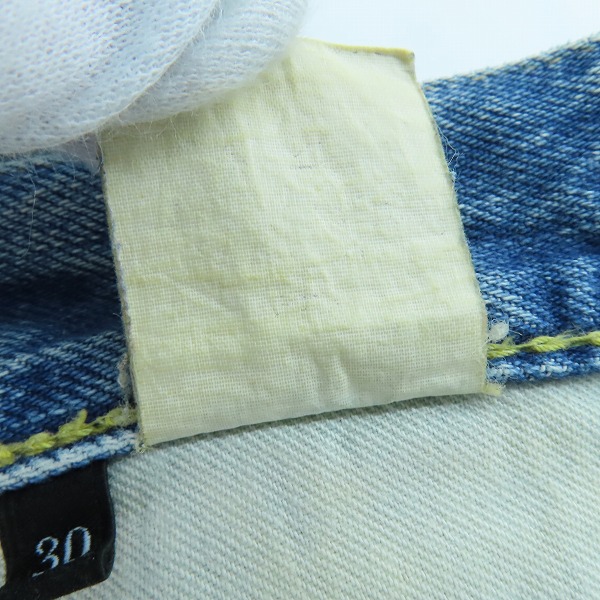 実際に弊社で買取させて頂いたHYSTERIC GLAMOUR×KURT COBAIN/ヒステリックグラマー×カートコバーン 10SS デニムパンツ 0202AP04/30の画像 4枚目