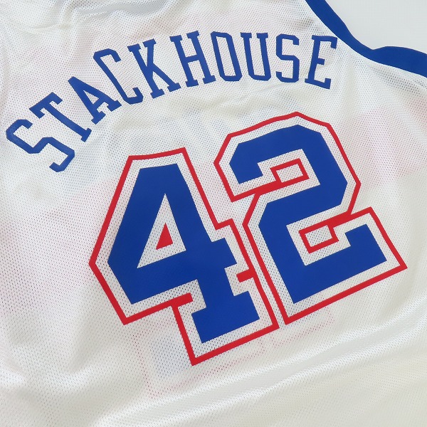 実際に弊社で買取させて頂いたReebok/リーボック NBA bullets/ブレッツ STACKHOUSE/スタックハウス #42 ユニフォーム/Mの画像 6枚目