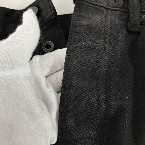 実際に弊社で買取させて頂いたISAMU KATAYAMA BACKLASH/バックラッシュ コットンストレッチ＋リザード ストレートパンツ 1356-01 Mの画像 6枚目