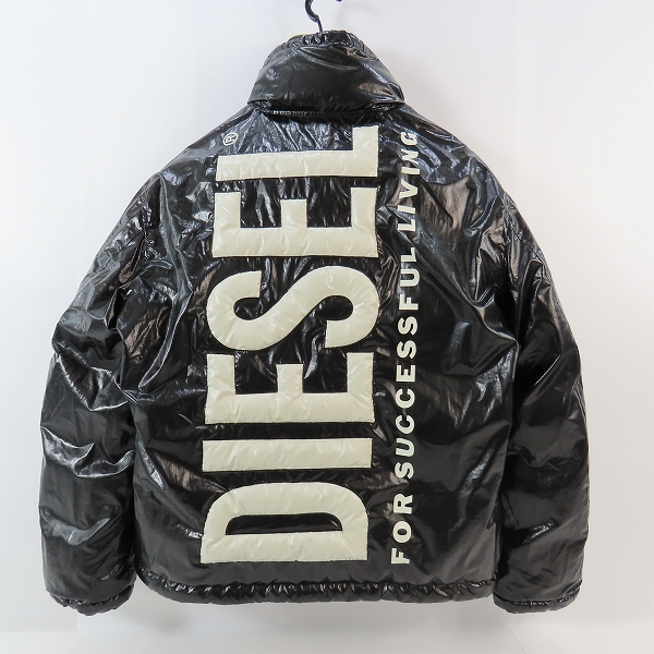 実際に弊社で買取させて頂いたDIESEL /ディーゼル リバーシブル BIGロゴ フルジップ 中綿 ジャケットW-JUPITER/XSの画像 3枚目