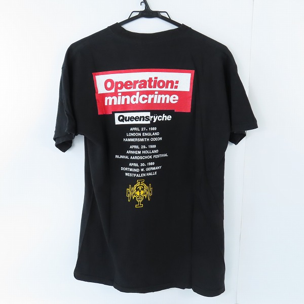 実際に弊社で買取させて頂いたQUEENSRYCHE/クイーンズライク Operation:mindcrime 1989 ヴィンテージ バンドTシャツ の画像 1枚目